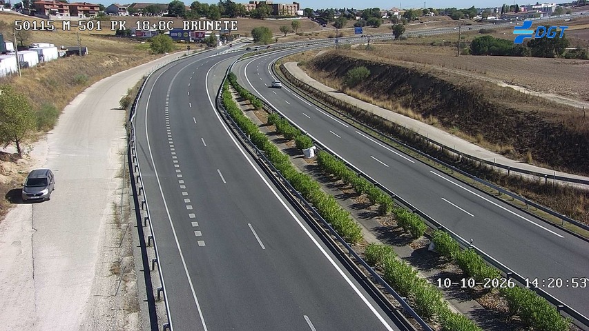 Cámara de tráfico en la M-501, km 18.8