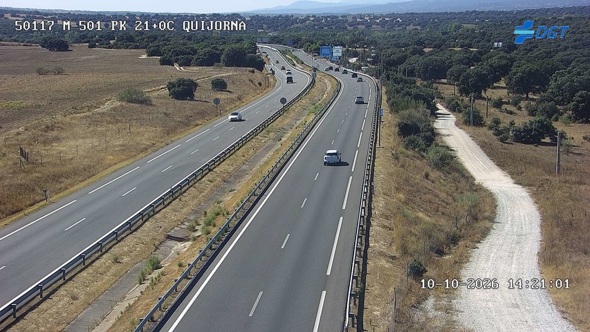 Cámara de tráfico en la M-501, km 21.0