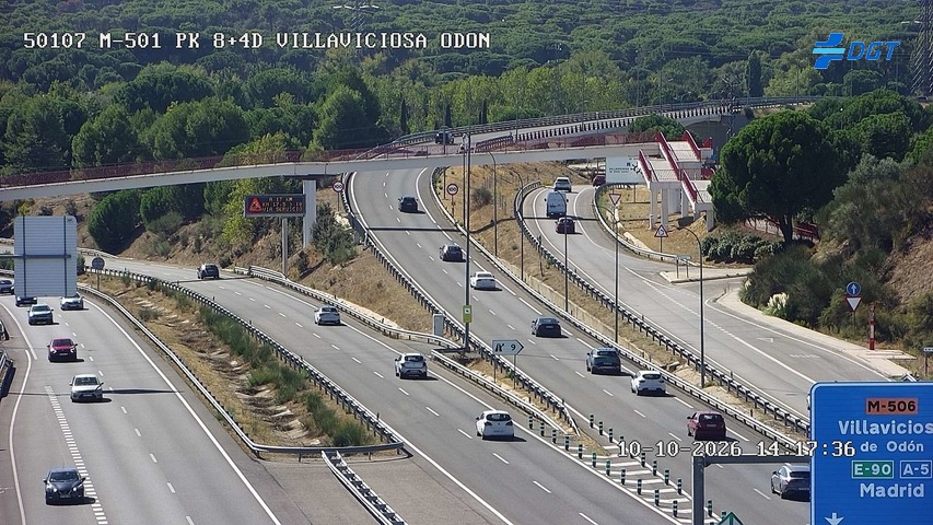 Cámara de tráfico en la M-501, km 8.4