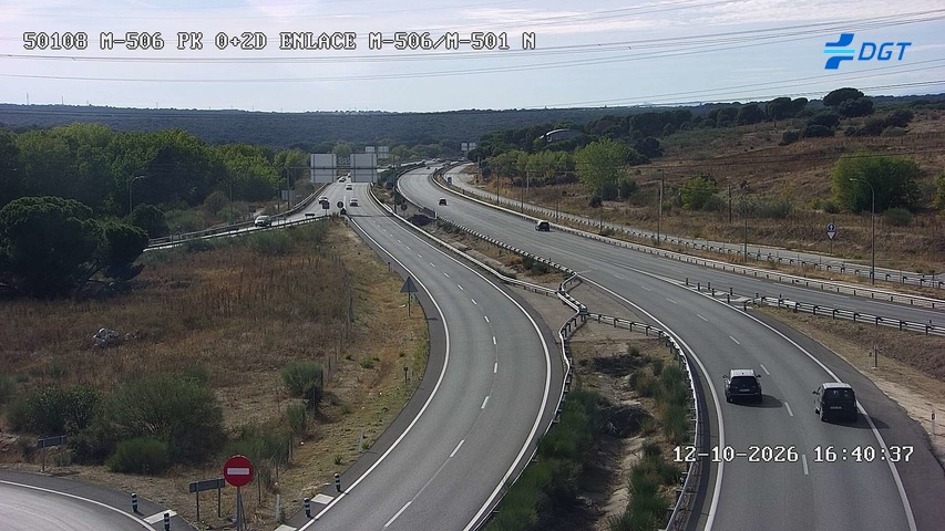 Cámara de tráfico en la M-506, km 0.2