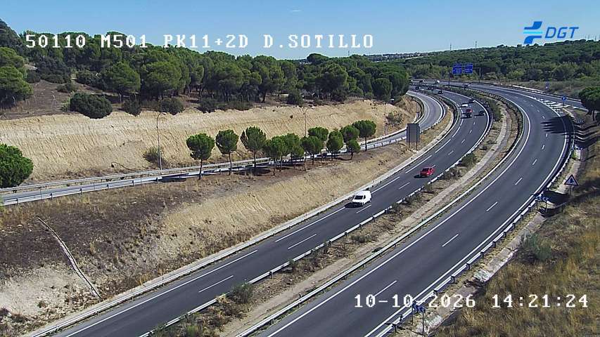 Cámara de tráfico en la M-501, km 11.2