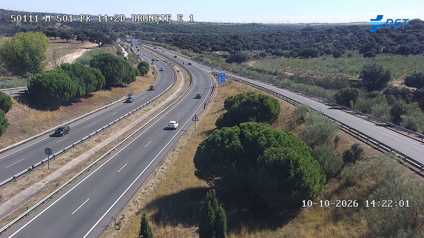 Cámara de tráfico en la M-501, km 14.2