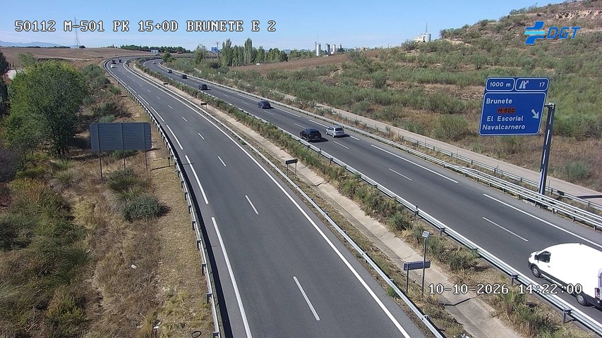 Cámara de tráfico en la M-501, km 15.0