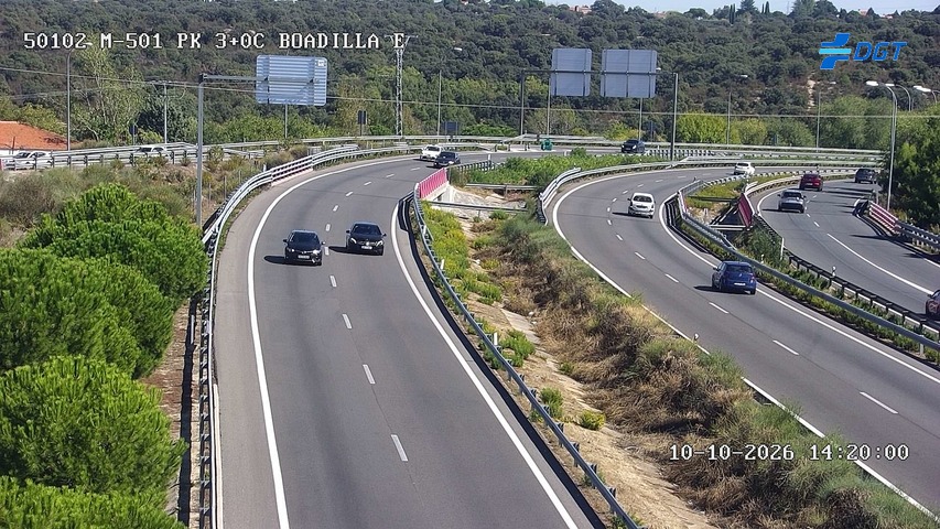 Cámara de tráfico en la M-501, km 3.0
