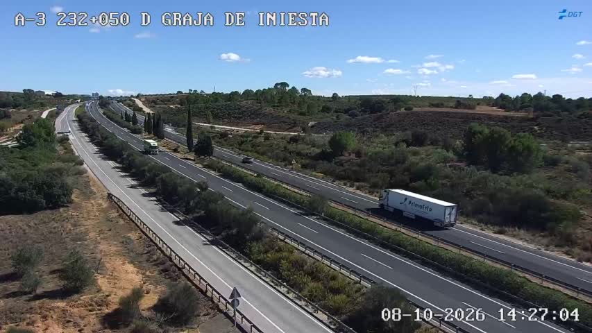 Cámara de tráfico en la A-3, km 232.2