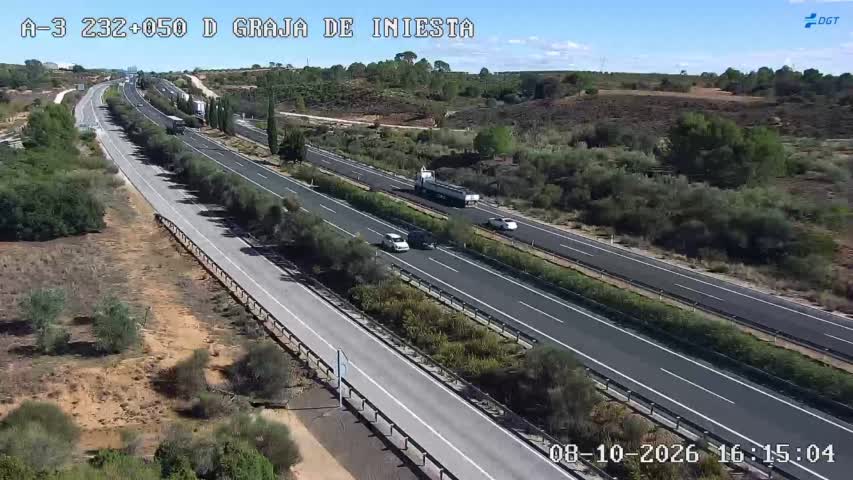 Cámara de tráfico en la A-3, km 232.2